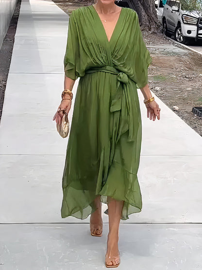 Jimena® | V-Neck Chiffon Dress