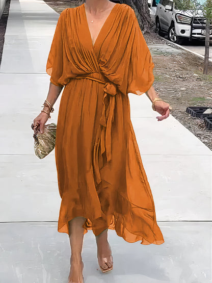 Jimena® | V-Neck Chiffon Dress
