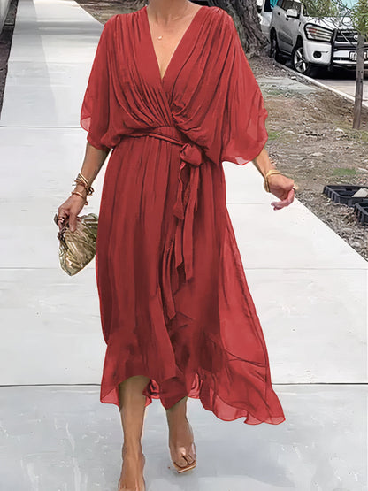 Jimena® | V-Neck Chiffon Dress