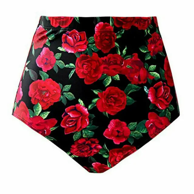 Noelia® | Summer Women High Waist Bikini Briefs Floral Swimwear