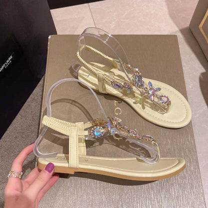 Gladys® | Glittering Sandals With Rhinestones