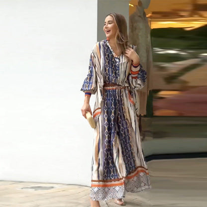 Abigail® | Bohemian blouse and pants set