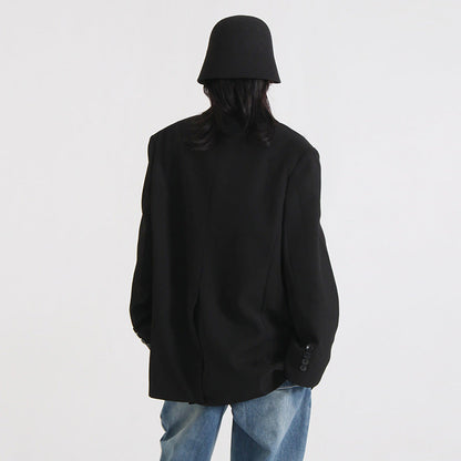 Adela | Women's oversized blazer jacket with gold buttons