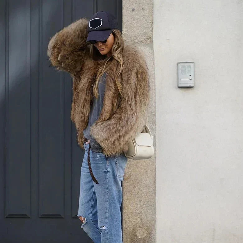 Annelies® | Faux fur plush jacket
