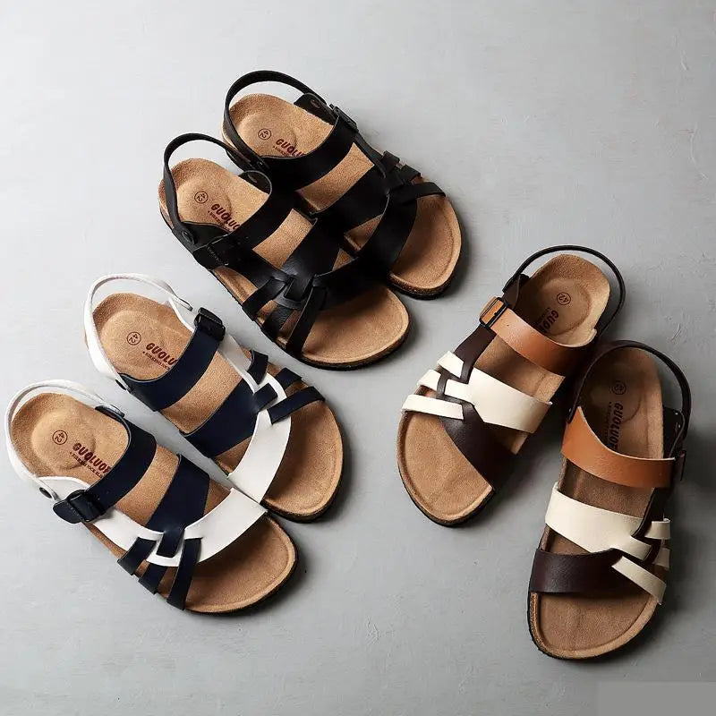 Francisca® | High quality orthopedic leather sandals