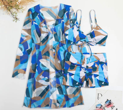 Olivia® | 3 in 1 bikini top + pants + kimono
