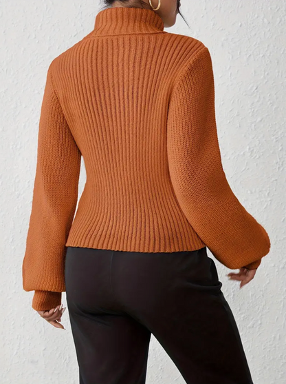 Vilma | high neck sweater with cut out
