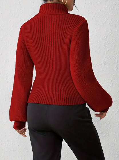 Vilma | high neck sweater with cut out