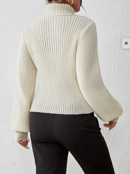 Vilma | high neck sweater with cut out
