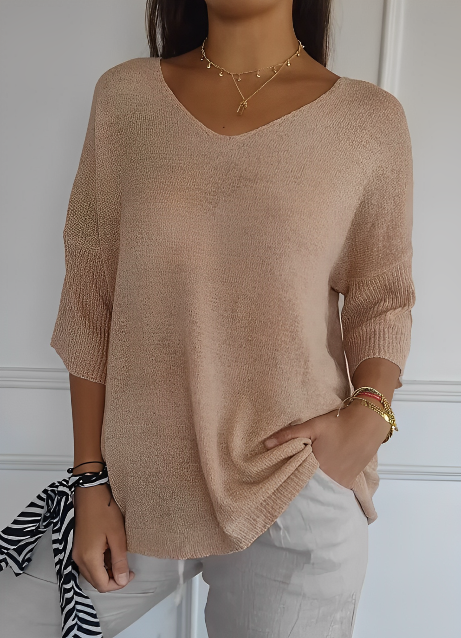 Abigail® | Casual V-neck soft top