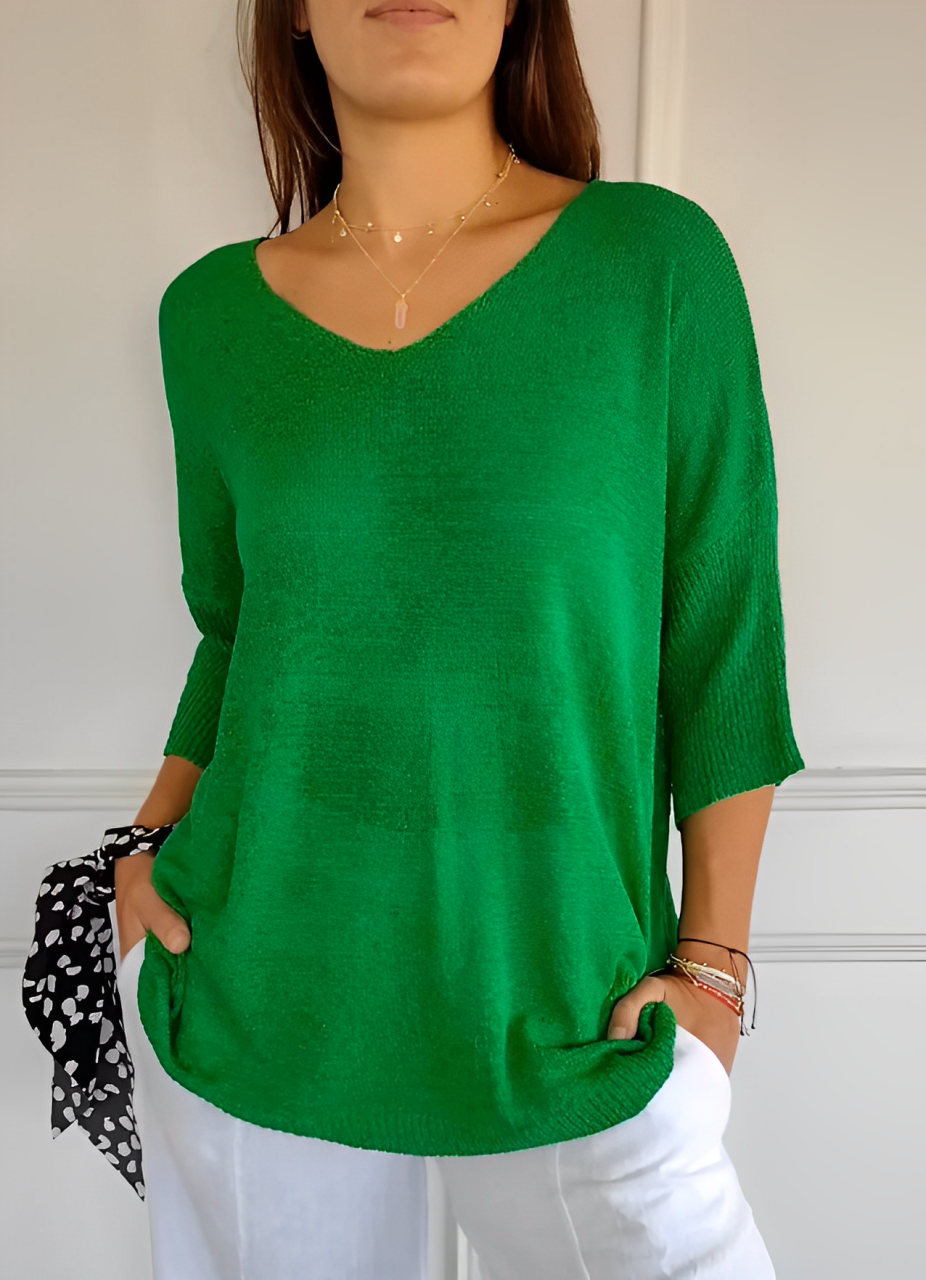 Abigail® | Casual V-neck soft top