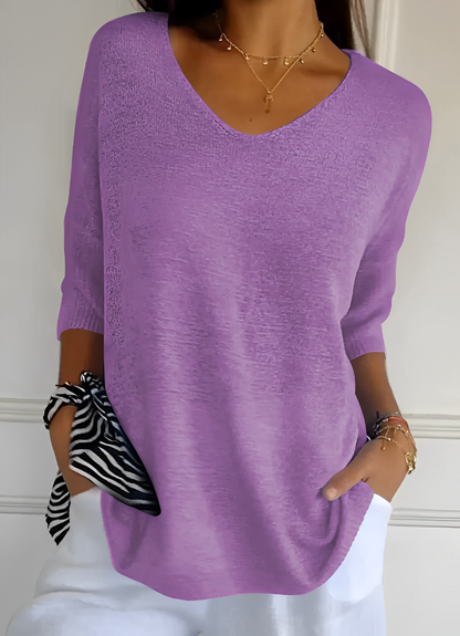 Abigail® | Casual V-neck soft top