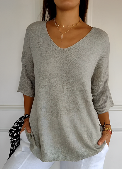 Abigail® | Casual V-neck soft top