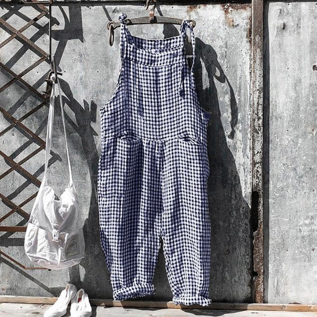Addison® | Loose Striped Jumpsuit With Vintage Look
