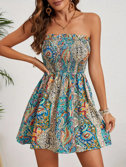 Lia® | Strapless Top With Scalloped Hem