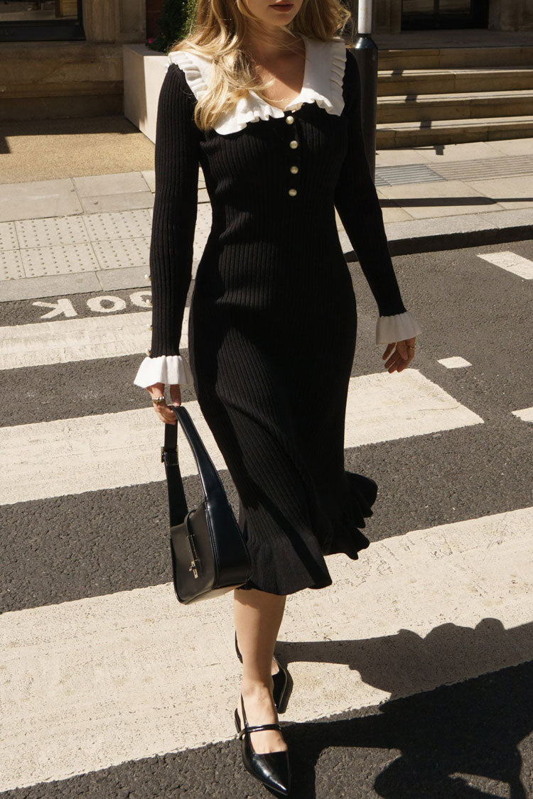 Megan® | French knitted midi dress