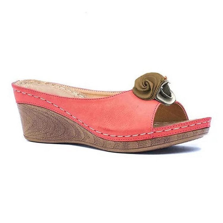 Ximena® | Comfortable leather floral sandals